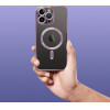 Electro Mag Cover Case Compatible With Magsafe For Iphone 14 Pro Max Deep Purple OEM