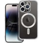 Electro Mag Cover Case Compatible With Magsafe For Iphone 14 Pro Silver OEM