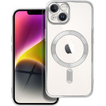 Electro Mag Cover Case Compatible With Magsafe For Iphone 14 Silver OEM