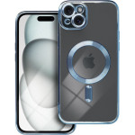 Electro Mag Cover Case Compatible With Magsafe For Iphone 15 Plus Blue OEM
