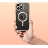 Electro Mag Cover Case Compatible With Magsafe For Iphone 15 Plus Gold OEM
