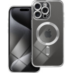 Electro Mag Cover Case Compatible With Magsafe For Iphone 15 Pro Silver OEM