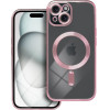 Electro Mag Cover Case Compatible With Magsafe For Iphone 15 Rose Gold OEM