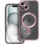 Electro Mag Cover Case Compatible With Magsafe For Iphone 15 Rose Gold OEM