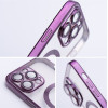 Electro Mag Cover Case Compatible With Magsafe For Iphone 16 Plus Deep Purple OEM