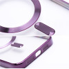 Electro Mag Cover Case Compatible With Magsafe For Iphone 16 Plus Deep Purple OEM