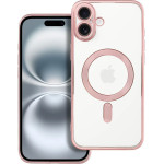 Electro Mag Cover Case Compatible With Magsafe For Iphone 16 Plus Rose Gold OEM