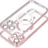 Electro Mag Cover Case Compatible With Magsafe For Iphone 16 Plus Rose Gold OEM