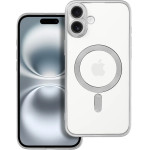 Electro Mag Cover Case Compatible With Magsafe For Iphone 16 Plus Silver OEM