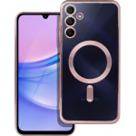 Electro Mag Cover Case Compatible With Magsafe For Samsung A15 Rose Gold OEM
