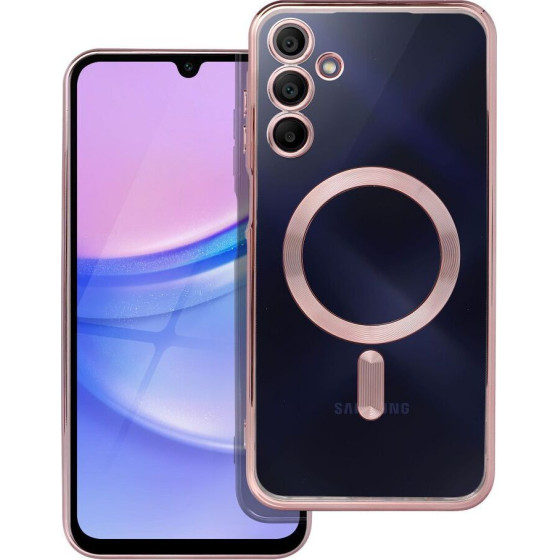 Electro Mag Cover Case Compatible With Magsafe For Samsung A15 Rose Gold OEM