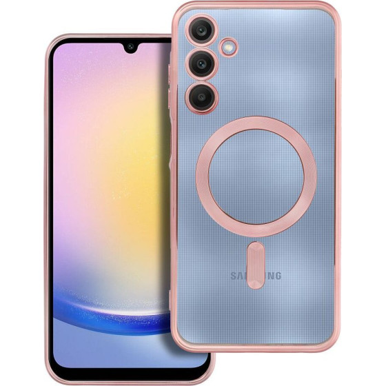 Electro Mag Cover Case Compatible With Magsafe For Samsung A25 Rose Gold OEM