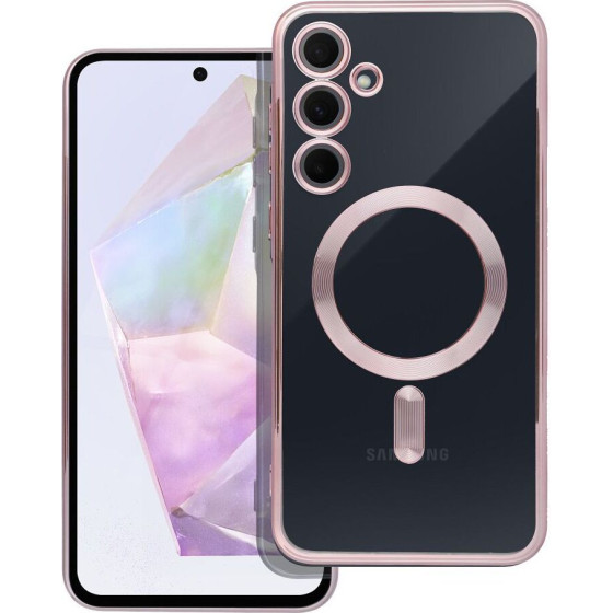 Electro Mag Cover Case Compatible With Magsafe For Samsung A35 Rose Gold OEM