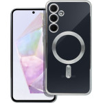 Electro Mag Cover Case Compatible With Magsafe For Samsung A35 Silver OEM