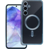 Electro Mag Cover Case Compatible With Magsafe For Samsung A55 Blue OEM