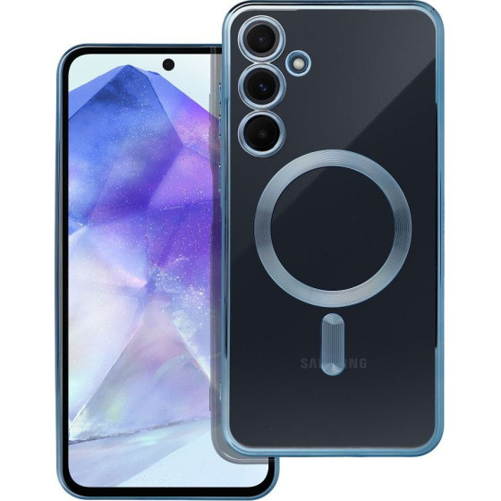 Electro Mag Cover Case Compatible With Magsafe For Samsung A55 Blue OEM