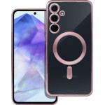 Electro Mag Cover Case Compatible With Magsafe For Samsung A55 Rose Gold OEM