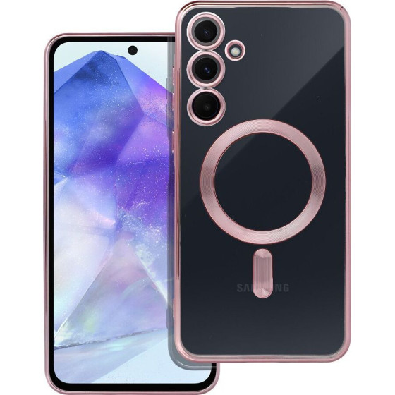 Electro Mag Cover Case Compatible With Magsafe For Samsung A55 Rose Gold OEM