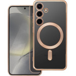 Electro Mag Cover Case Compatible With Magsafe For Samsung S24 Gold OEM
