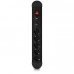 PROTECTION SOCKET 5 X SCHUKO POWER ON SPU-05K