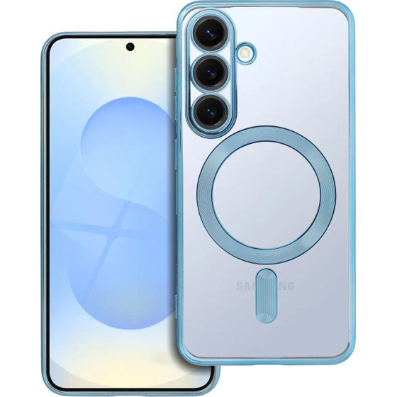 Electro Mag Cover Case Compatible With Magsafe For Samsung S25 Blue OEM