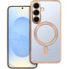 Electro Mag Cover Case Compatible With Magsafe For Samsung S25 Gold OEM