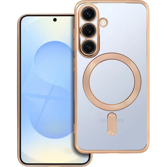 Electro Mag Cover Case Compatible With Magsafe For Samsung S25 Gold OEM