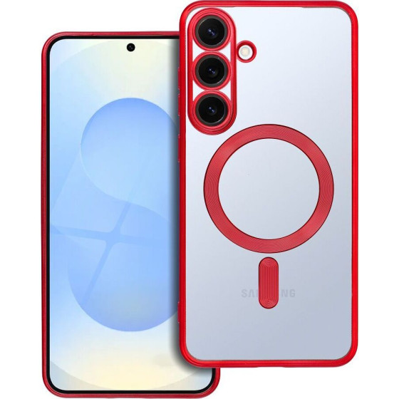 Electro Mag Cover Case Compatible With Magsafe For Samsung S25 Plus Red OEM