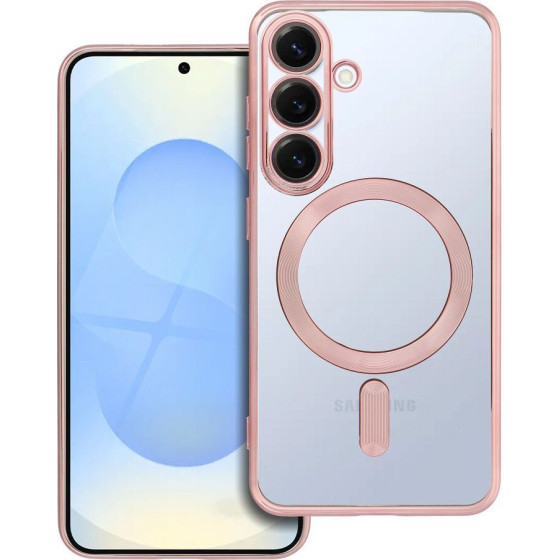Electro Mag Cover Case Compatible With Magsafe For Samsung S25 Rose Gold OEM