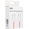 Cable Type C To Type C Pd QC3.0 3A 60W C263 1,5 m Pink OEM