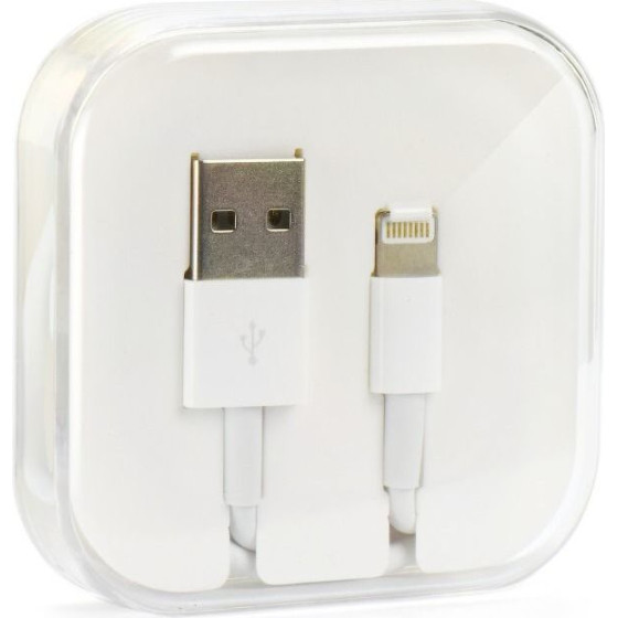 Cable Usb A To Lightning 1A HD4 Box 1 m White OEM