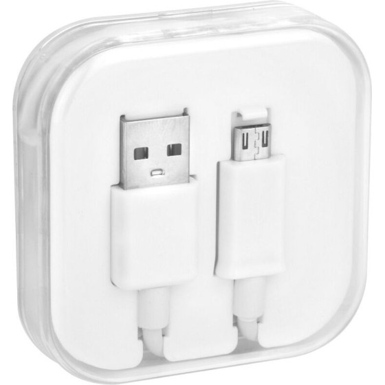 Cable Usb A To Micro Usb 1A Box 1 m White OEM