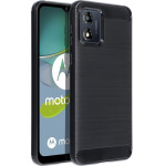 Carbon Case For Motorola E13 Black OEM