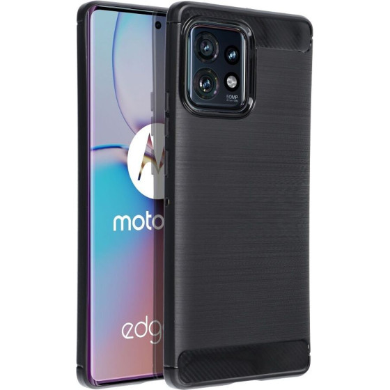 Carbon Case For Motorola Edge 40 Pro Black OEM