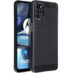 Carbon Case For Motorola G22 Black OEM