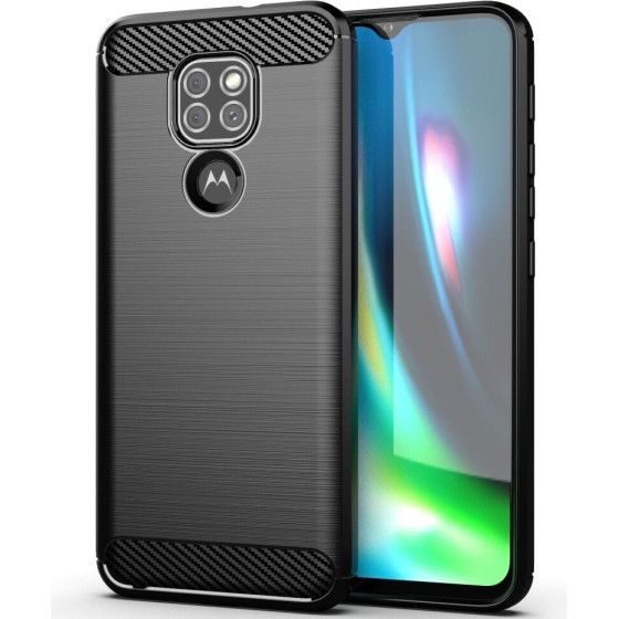 Carbon Case For Motorola Moto G9 Play / E7 Plus Black OEM