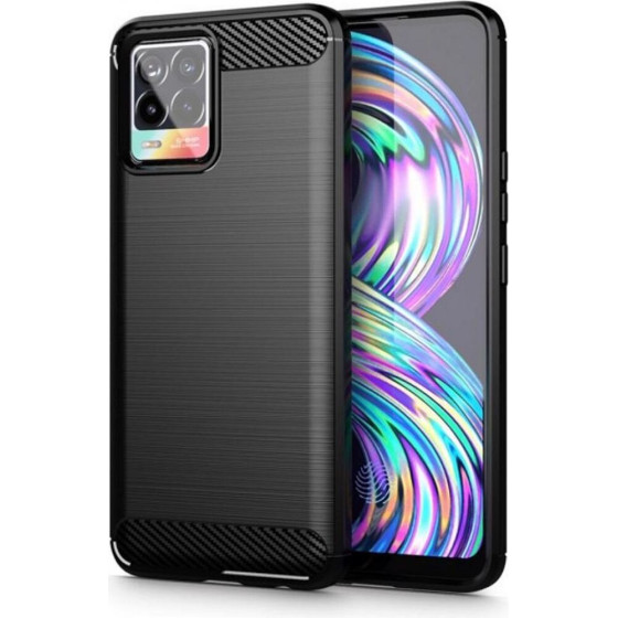 Carbon Case For Realme 8 Black OEM