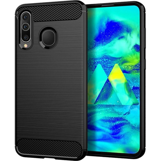 Carbon Case For Samsung A20S Black OEM