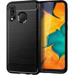 Carbon Case For Samsung A40 Black OEM