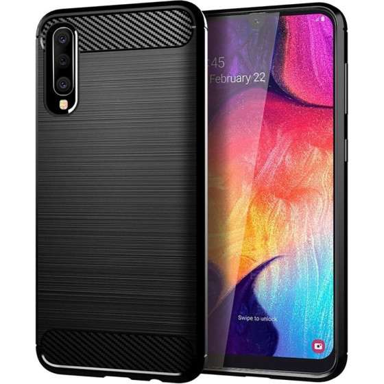 Carbon Case For Samsung A50 / A50S / A30S Black OEM