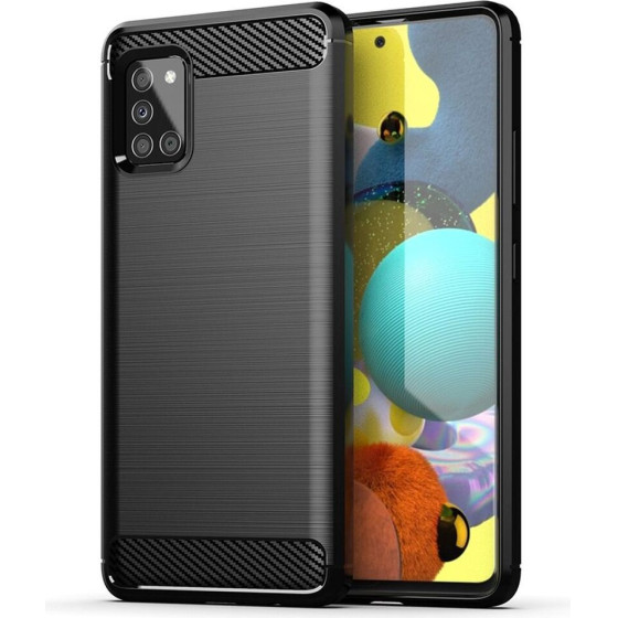 Carbon Case For Samsung A51 5G Black OEM