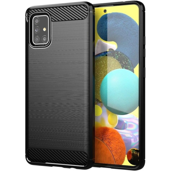 Carbon Case For Samsung A51 Black OEM