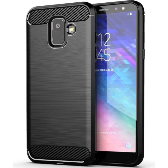 Carbon Case For Samsung A6 ( A6 2018 ) Black OEM