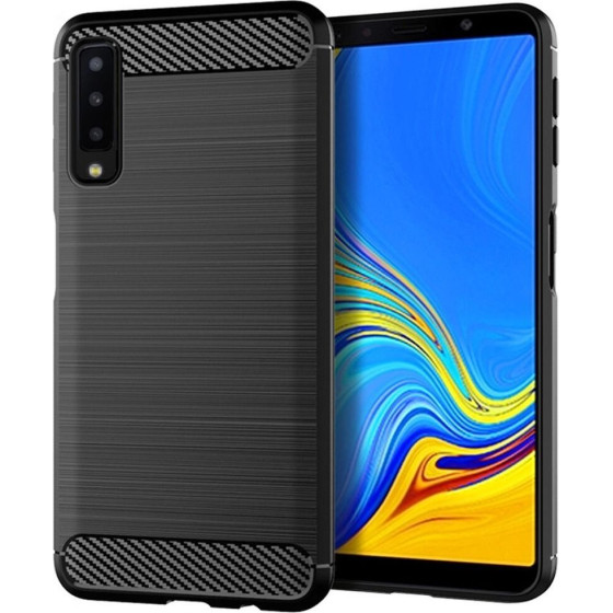 Carbon Case For Samsung A7 2018 ( A750 ) Black OEM