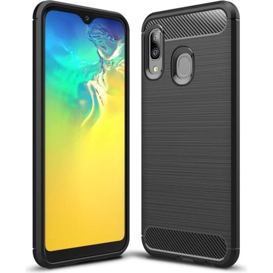 Carbon Case For Samsung Galaxy A20E Black OEM