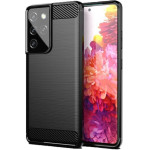 Carbon Case For Samsung S21 Ultra Black OEM