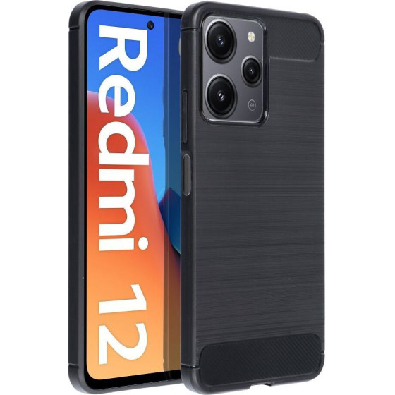 Carbon Case For Xiaomi Redmi 12 4G / Redmi 12 5G Black OEM