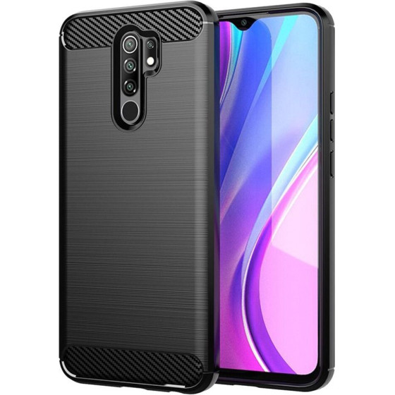 Carbon Case For Xiaomi Redmi 9 Black OEM
