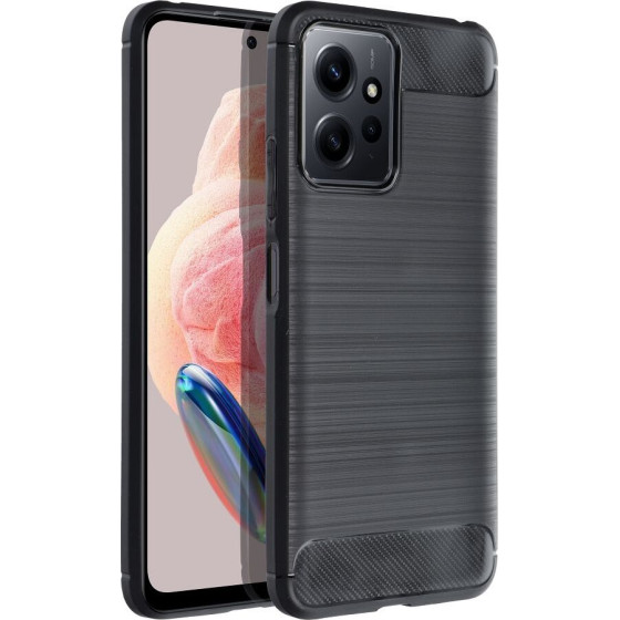 Carbon Case For Xiaomi Redmi Note 12 5G Black OEM