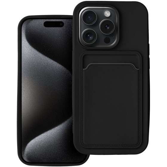 Card Case For Iphone 15 Pro Black OEM